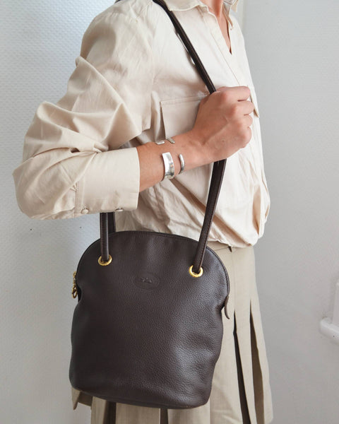 Sac Marron Longchamp Vintage