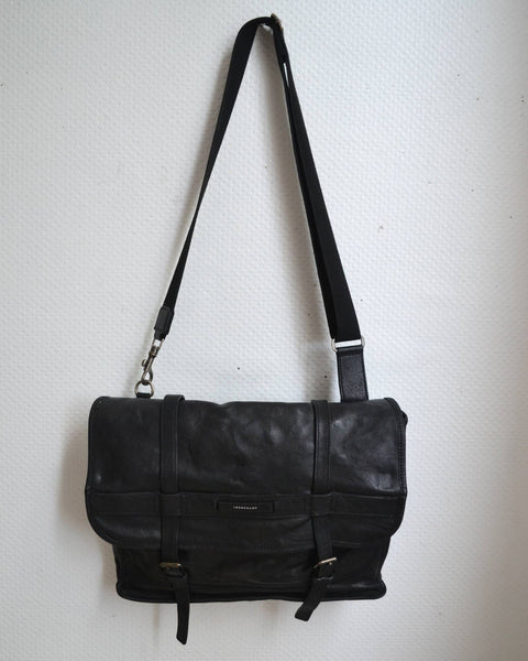 Sacoche Ordinateur en cuir Longchamp