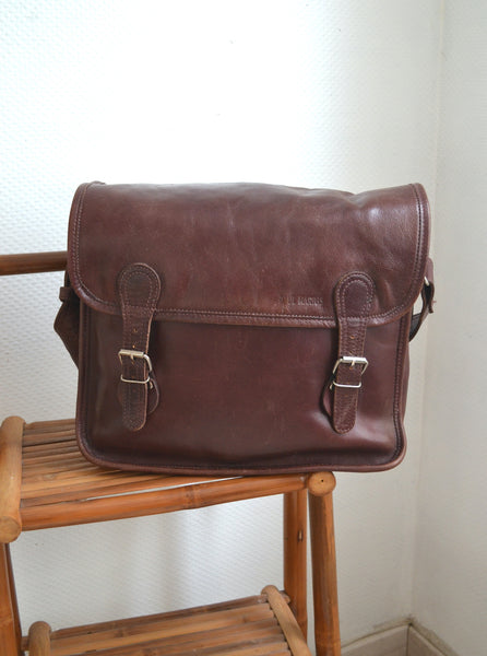 Sac Cartable Paul Marius Acajou