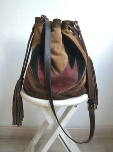Sac Patchwork En Daim