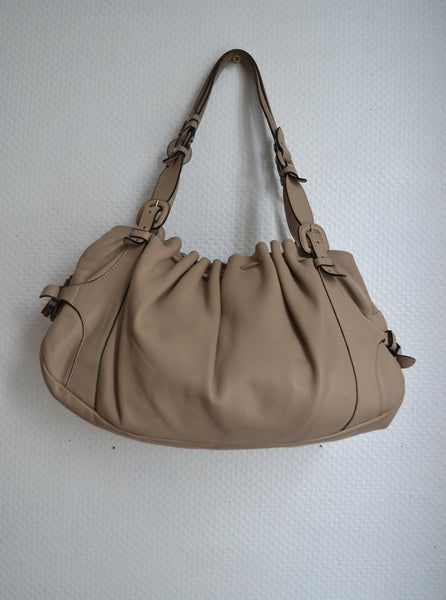 Sac en cuir Taupe Le Tanneur