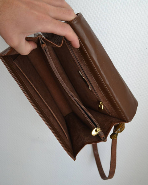 Sac cartable cuir Vintage