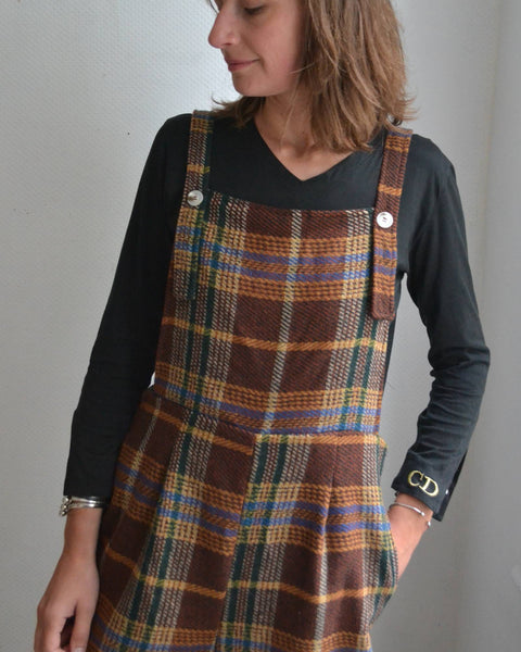 Salopette Carreaux Tartan Neuve