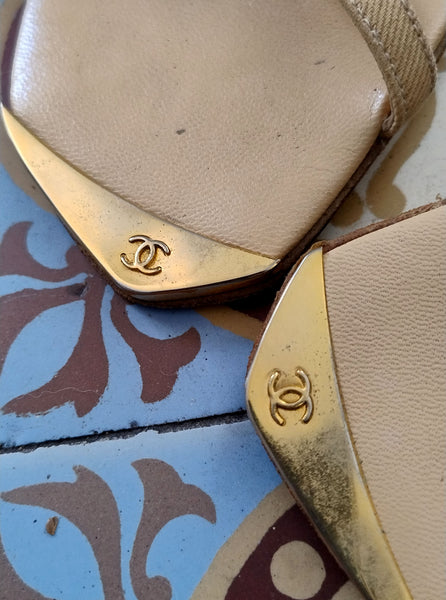 Sandales Chanel 38 1/2