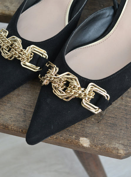 Sandales en daim Zara T40