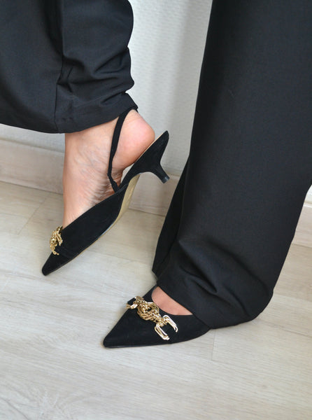Sandales en daim Zara T40