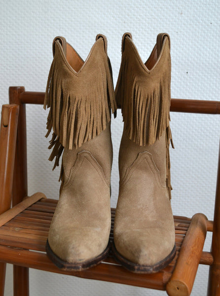 Santiags en daim Sancho T38