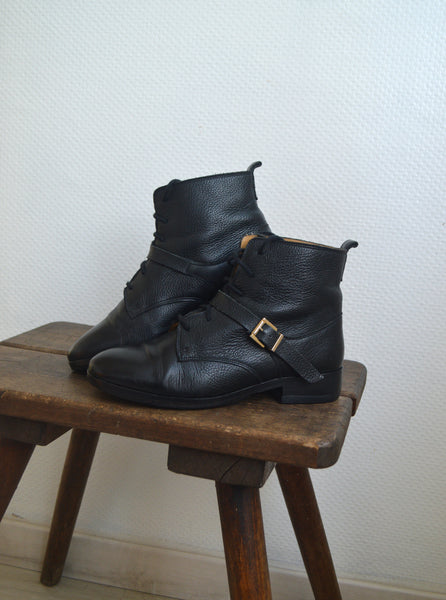 Boots Sézane en cuir T39