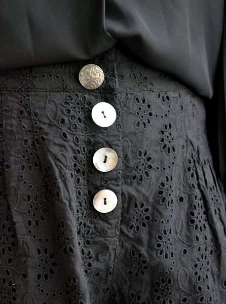 Short Broderies anglaises Noir