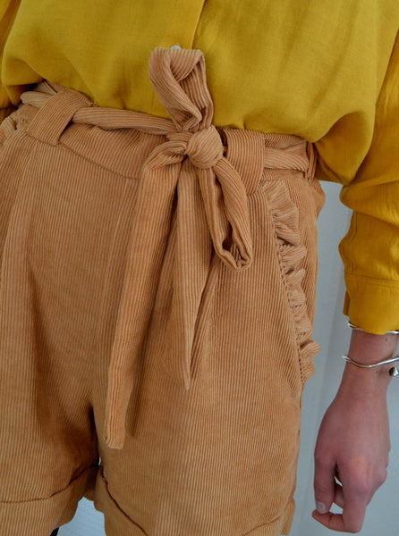 Short côtelé Caramel Neuf