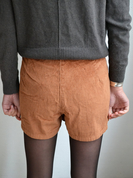 Short Velours Caramel