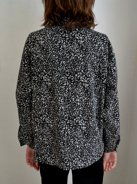 Chemise Léopard Côtelée