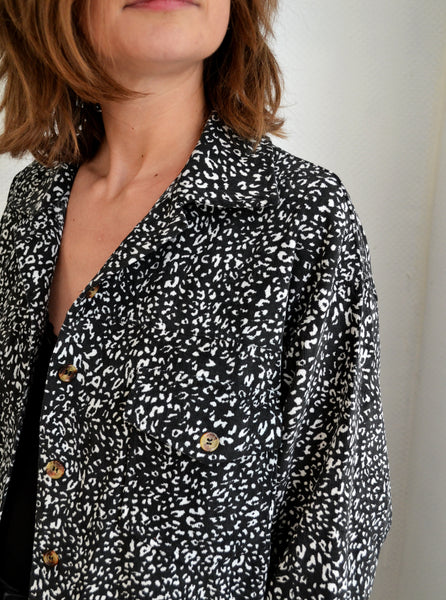 Chemise Léopard Côtelée