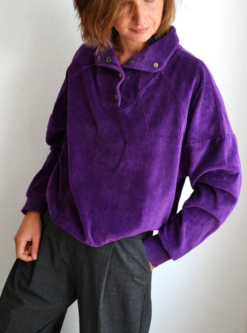 Sweat Côtelé Purple