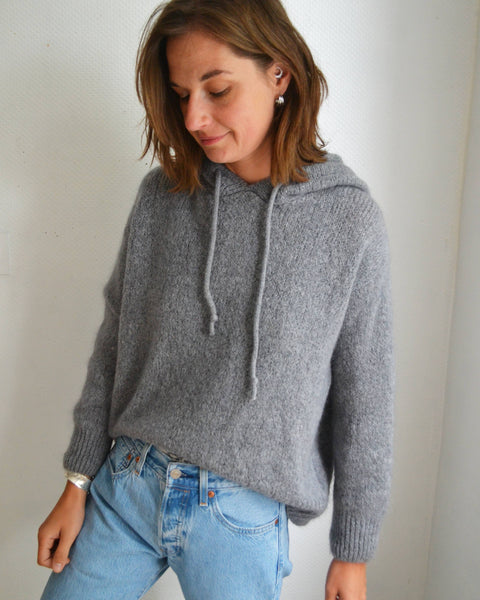 Sweat en Mailles Gris