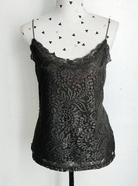 Top Kaki dentelle Neuf