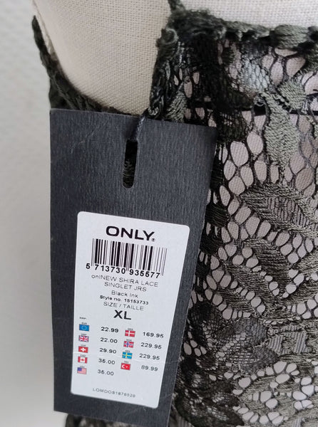 Top Kaki dentelle Neuf