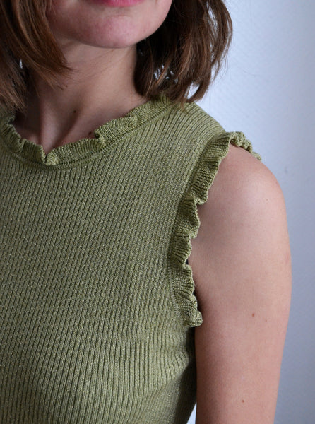 Top Lurex doré