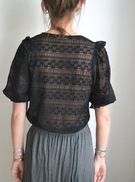 Top Dentelle Noir