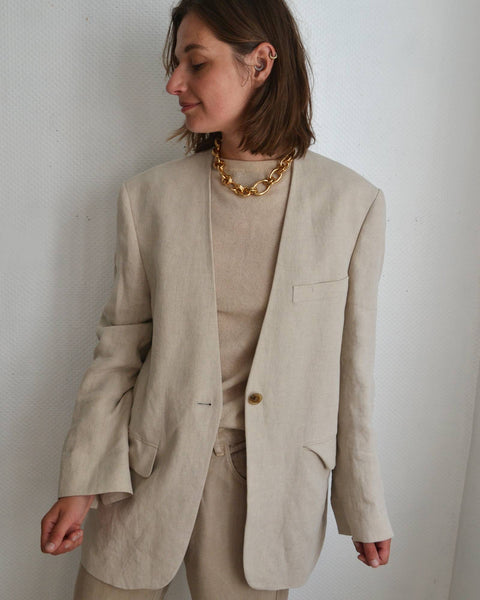 Veste Blazer en Lin Oversize Arket