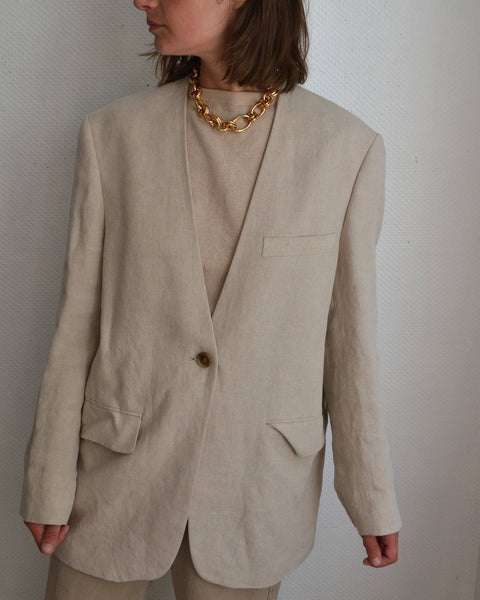Veste Blazer en Lin Oversize Arket