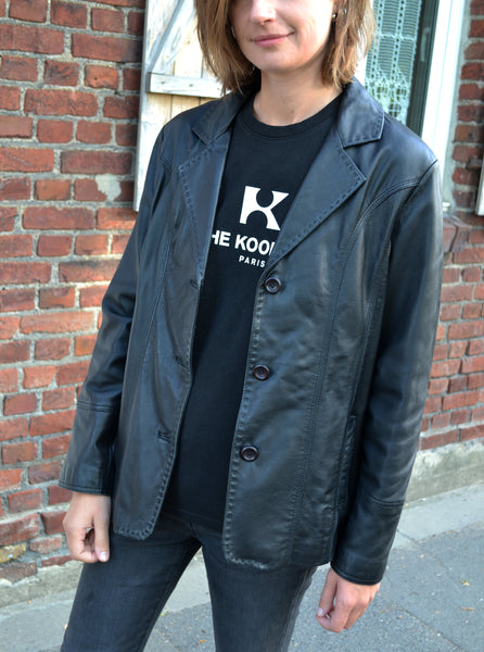 Veste Blazer Vintage Cuir