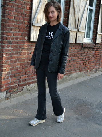 Veste Blazer Vintage Cuir