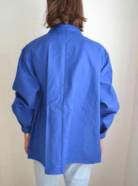 Veste Bleue de Travail Brodée