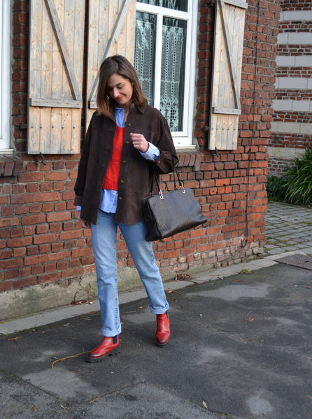 Veste Choco Croute de Cuir