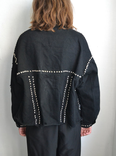 Veste Noire Cloutée