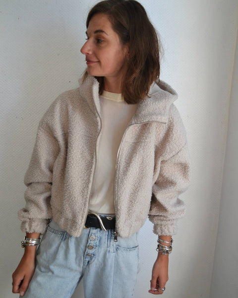 Veste Sherpa Crop