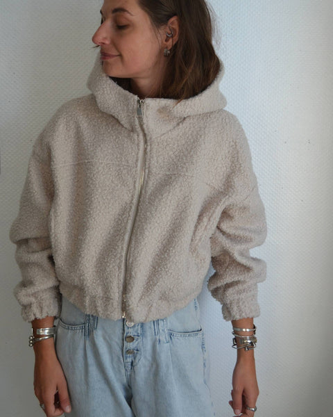 Veste Sherpa Crop