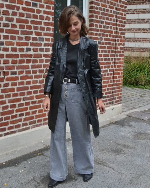 Veste cuir Longue Oakwood