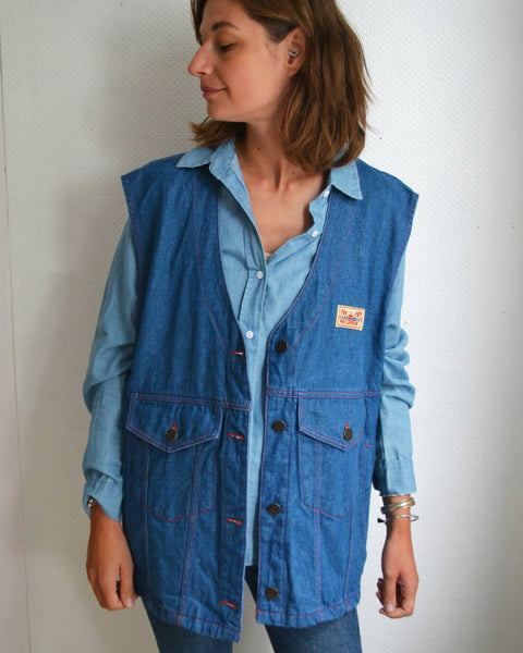 Veste sans manche en Jean American Vintage