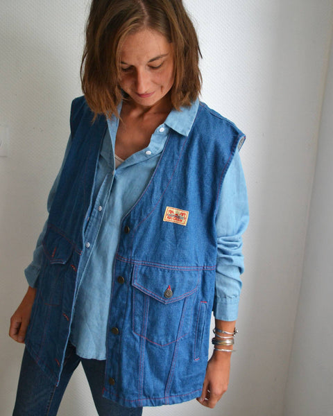 Veste sans manche en Jean American Vintage