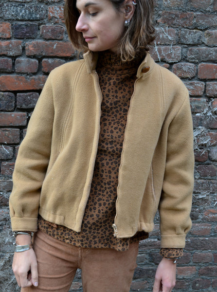 Veste en Laine Camel Vintage