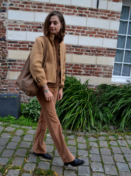 Veste en Laine Camel Vintage