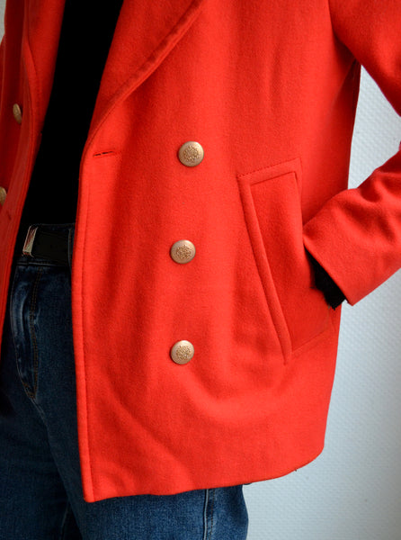 Veste en Laine Vermillon