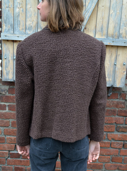 Veste Laine Marron Vintage
