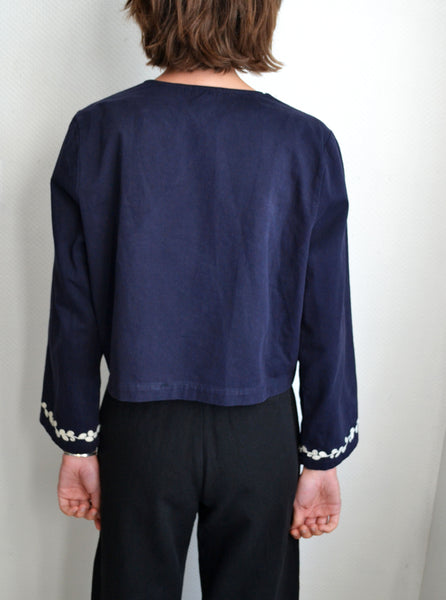 Veste Marine brodée