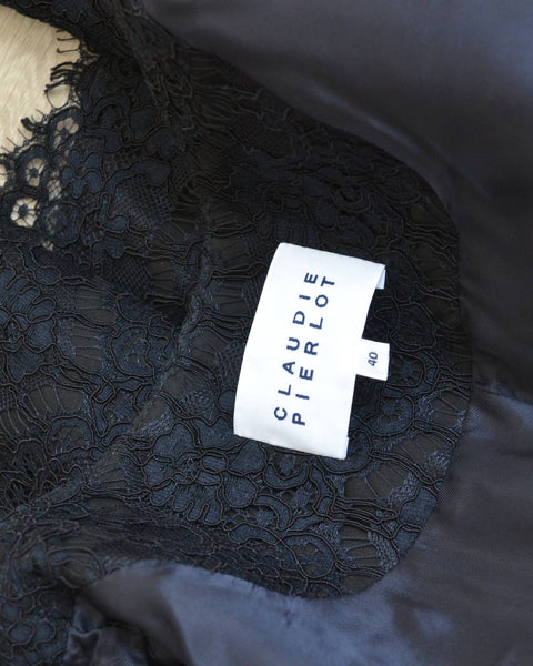 Veste Marine Dentelle Claudie Pierlot