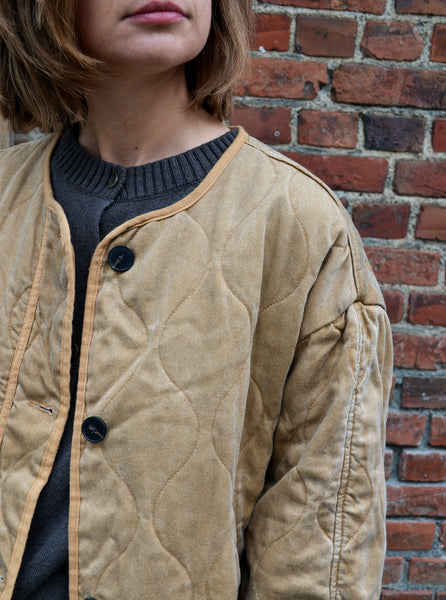 Veste Matelassée Caramel