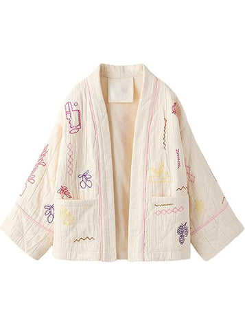 Veste Matelassée Broderies