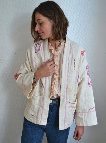Veste Matelassée Broderies