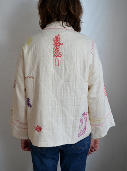 Veste Matelassée Broderies