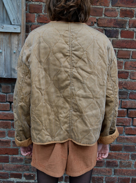 Veste Matelassée Caramel
