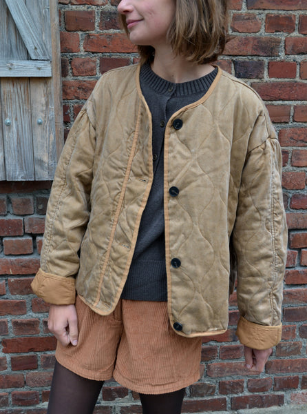 Veste Matelassée Caramel