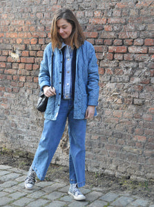 Veste denim matelassée