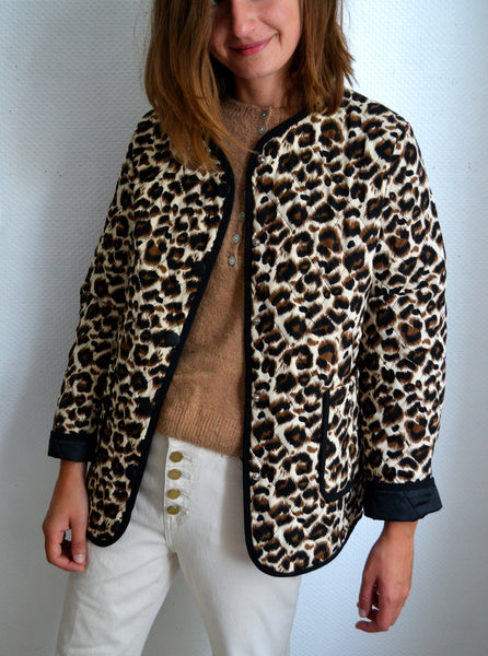 Veste Matelassée Léopard