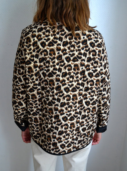 Veste Matelassée Léopard